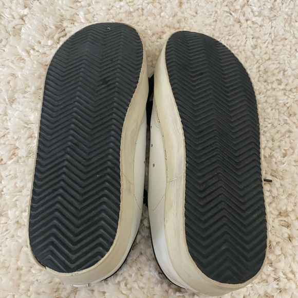 Golden Goose Hi Star White Sneakers with Silver Glitter Star - Picture 5 of 8